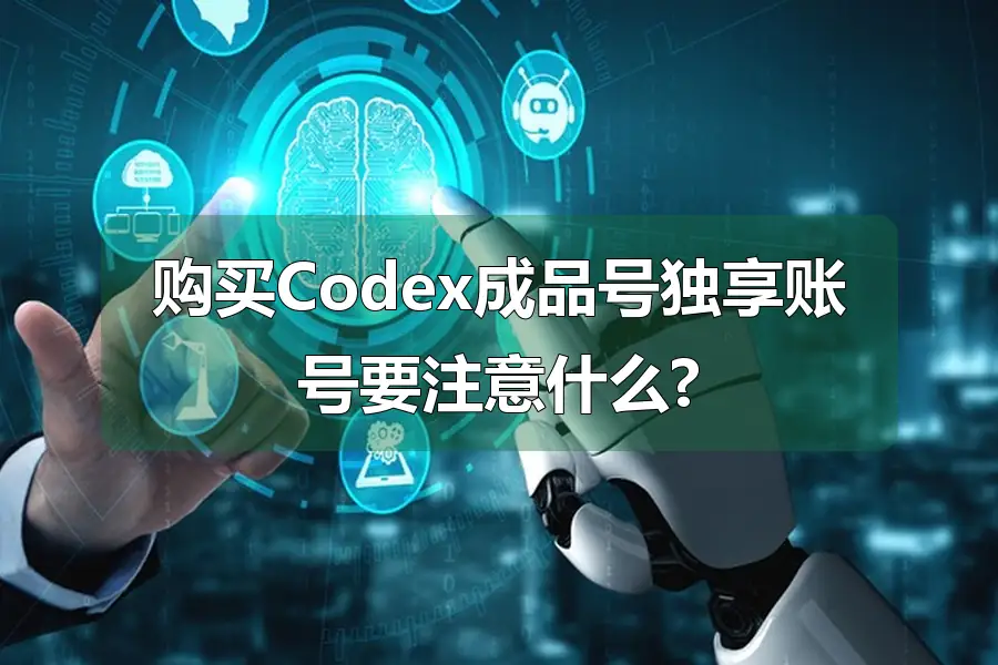 购买Codex成品号独享账号要注意什么?